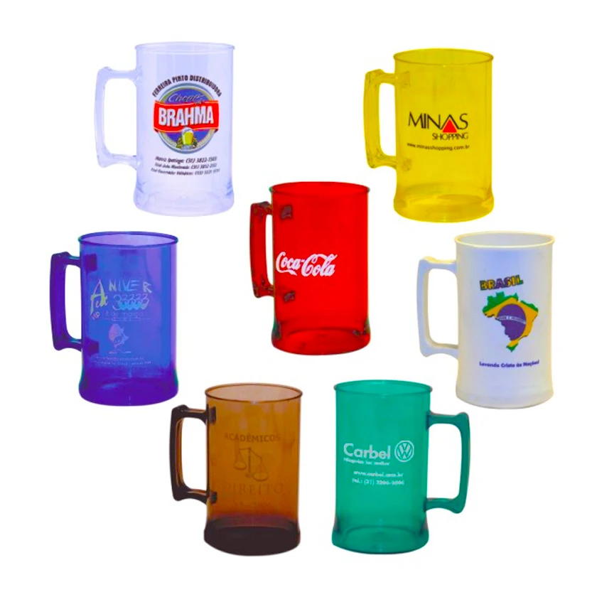 Caneca acrílica personalizada para aniversário