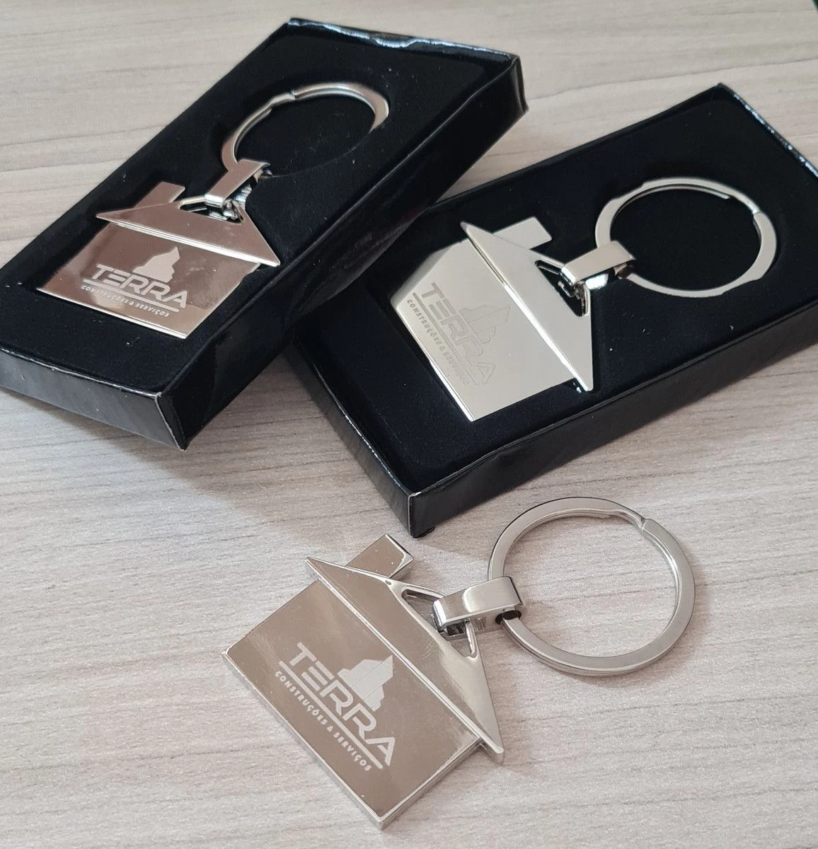 Chaveiro metálico personalizado para eventos